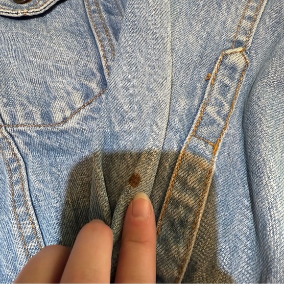 Club Z Vintage Denim Jean Jacket Size Medium - Picture 3 of 4